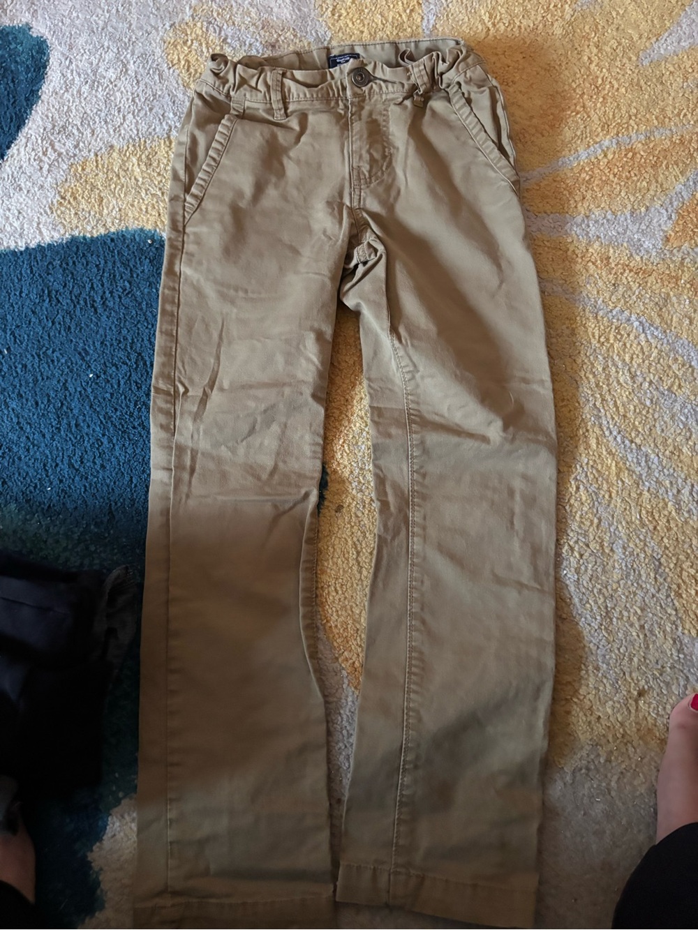 GAP Kids Khaki Tan Straight-Leg Pants
